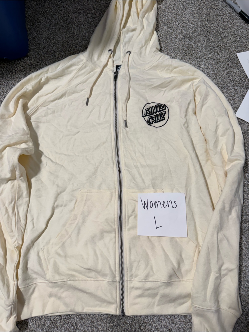 Santa Cruz Skateboards Cream Full-Zip